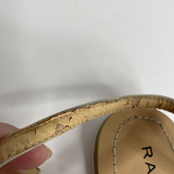 Rampage Rangler Taupe Bow Tie Ankle Strap Sandals Size 8 1/2 - Picture 8 of 9